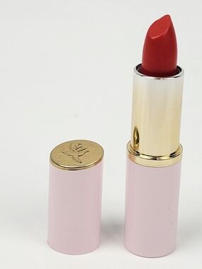 Mary Kay Classic Red Lipstick in Gold-Trim Pink Tube